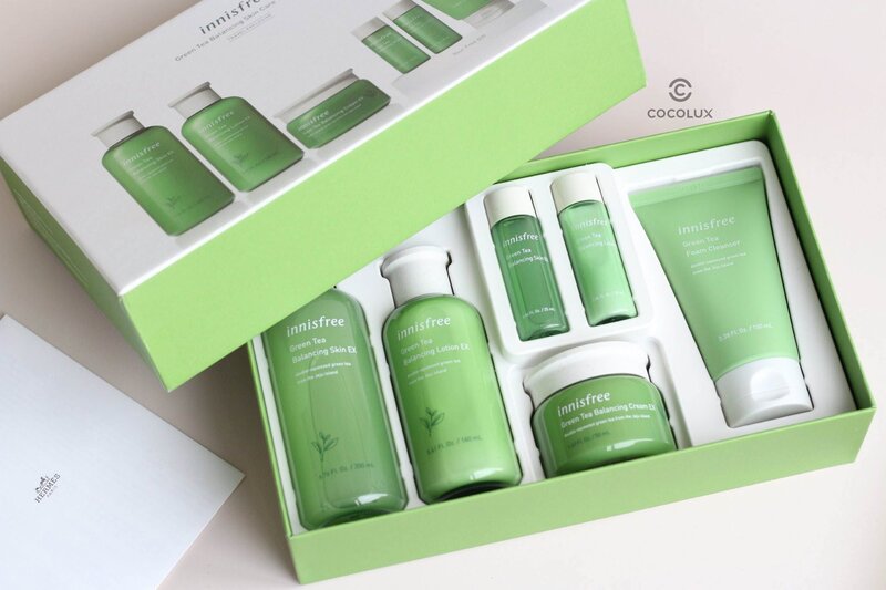 Set Dưỡng Da Trà Xanh Innisfree Green Tea Balancing Skin Care Trio EX