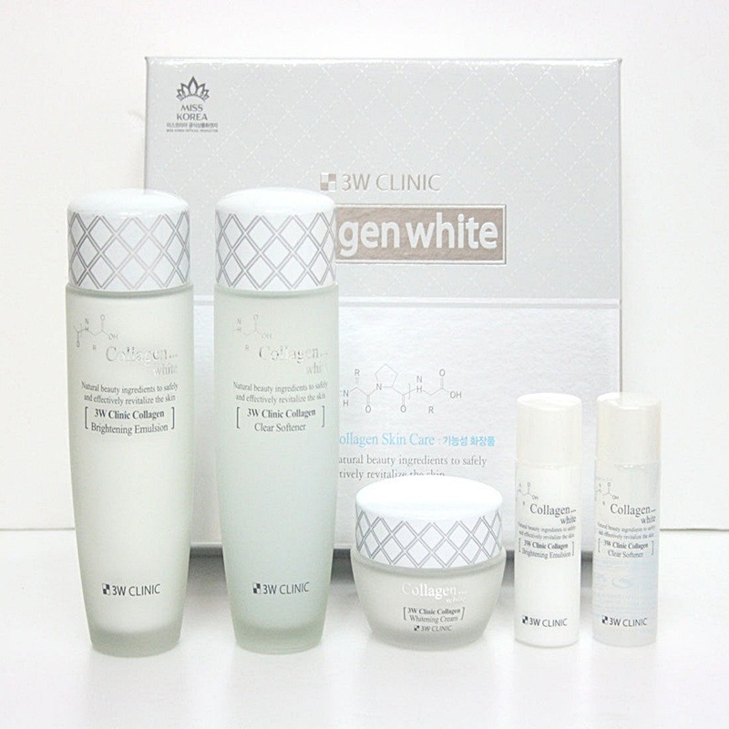 Set 3W Clinic Collagen White Skin Care - Trắng