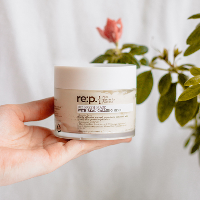 Mặt Nạ Đất Sét Re:p Bio Fresh Mask With Real Calming Herbs Hoa Cúc Giảm Viêm Cho Da Nhạy Cảm 130g