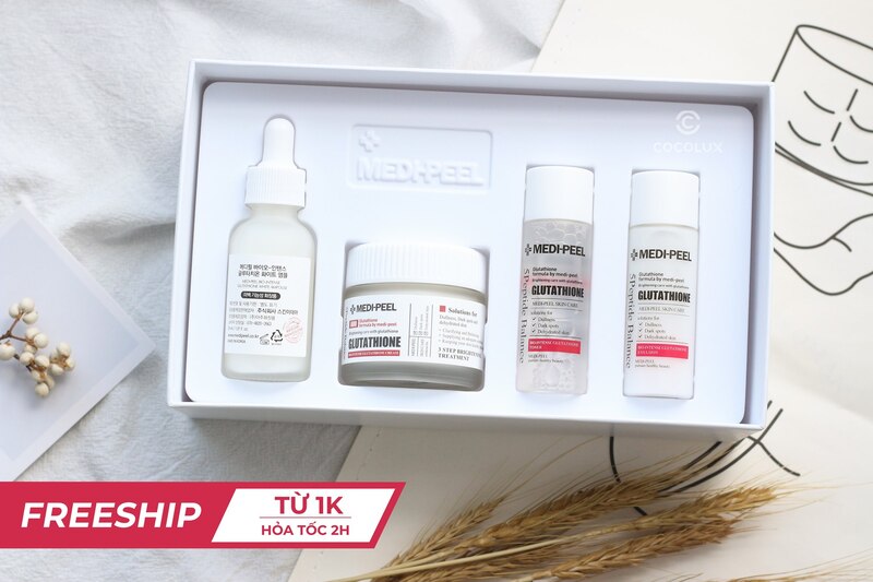 Bộ Sản Phẩm Dưỡng Trắng Medi-Peel Gluthione 600 Multi Care Kit
