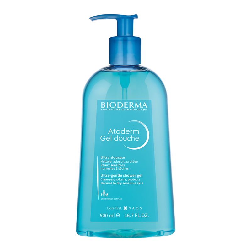 Gel Tắm Bioderma Atoderm Gel Douche Cho Da Thường & Khô Nhạy Cảm 500ml
