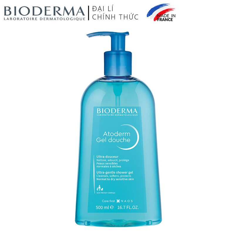 Gel Tắm Bioderma Atoderm Gel Douche Cho Da Thường & Khô Nhạy Cảm 500ml