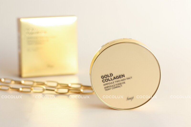 Phấn Phủ The Face Shop Gold Collagen 9.5g - 201