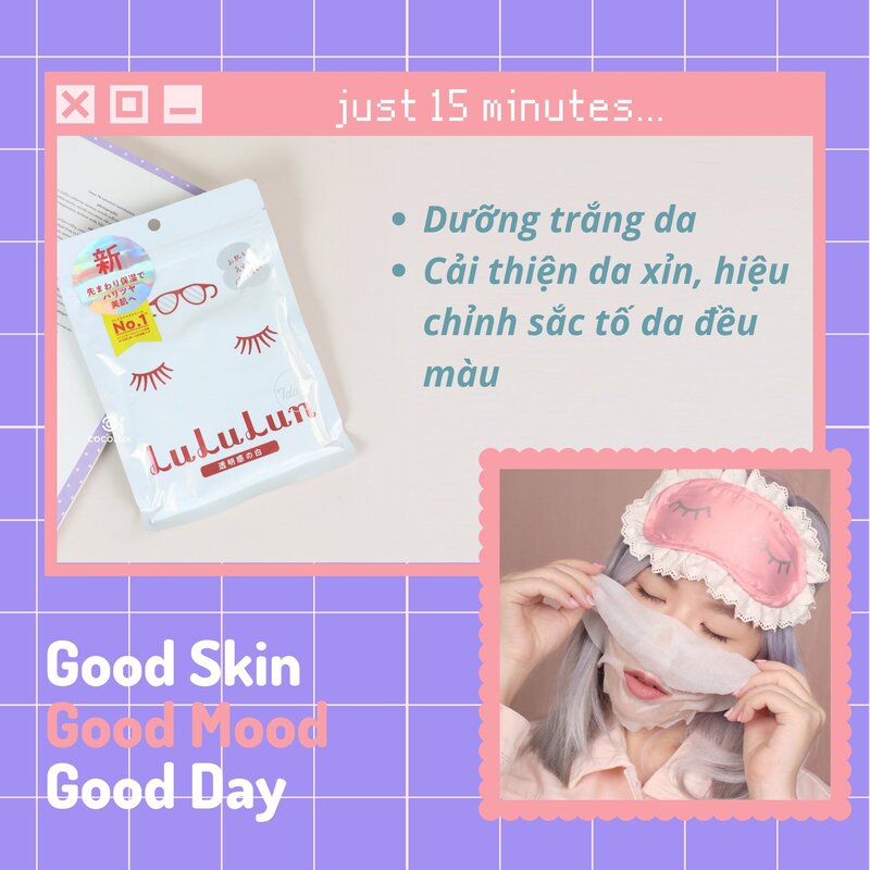 Mặt Nạ Lululun White - Dưỡng Trắng