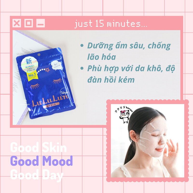 Mặt Nạ Lululun Blue - Cấp Ẩm Sâu
