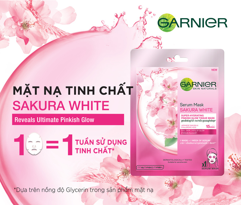 Mặt Nạ Garnier Hoa Sakura 28g
