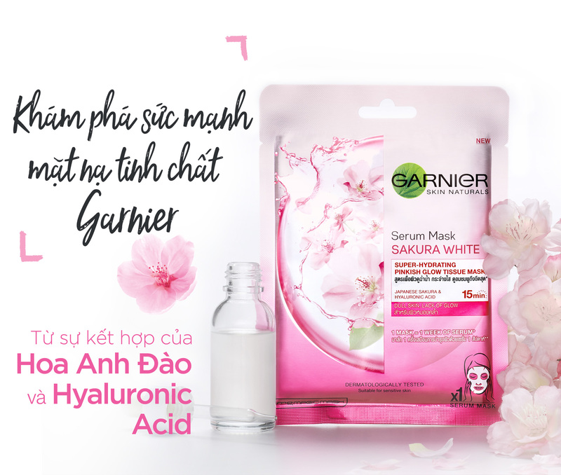 Mặt Nạ Garnier Hoa Sakura 28g