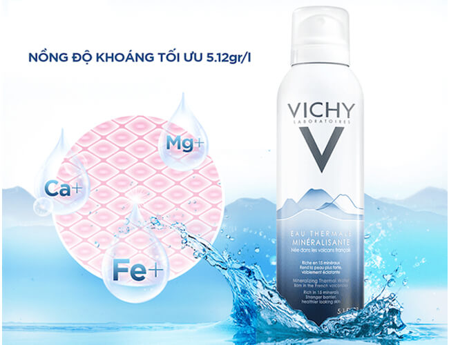 Xịt khoáng Vichy Cấp Ẩm, Làm Dịu Da 150ml