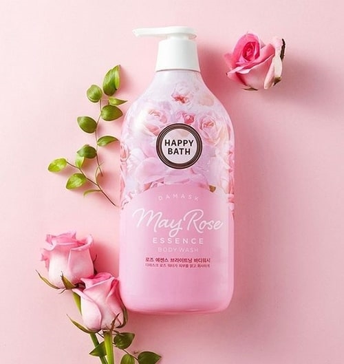Sữa tắm Happy Bath Hoa Hồng 900g