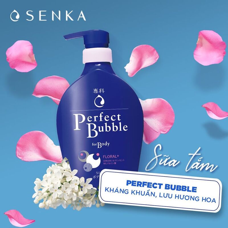 Sữa Tắm Senka Perfect Bubble For Body Floral+ 500ml