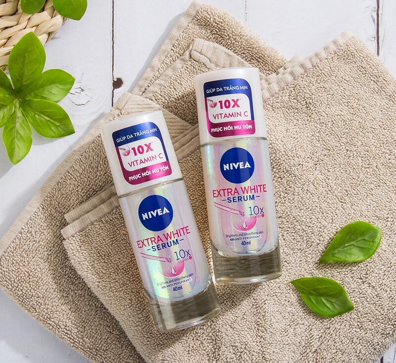 Lăn Khử Mùi Nivea Extra White Serum Sáng Mịn 40ml