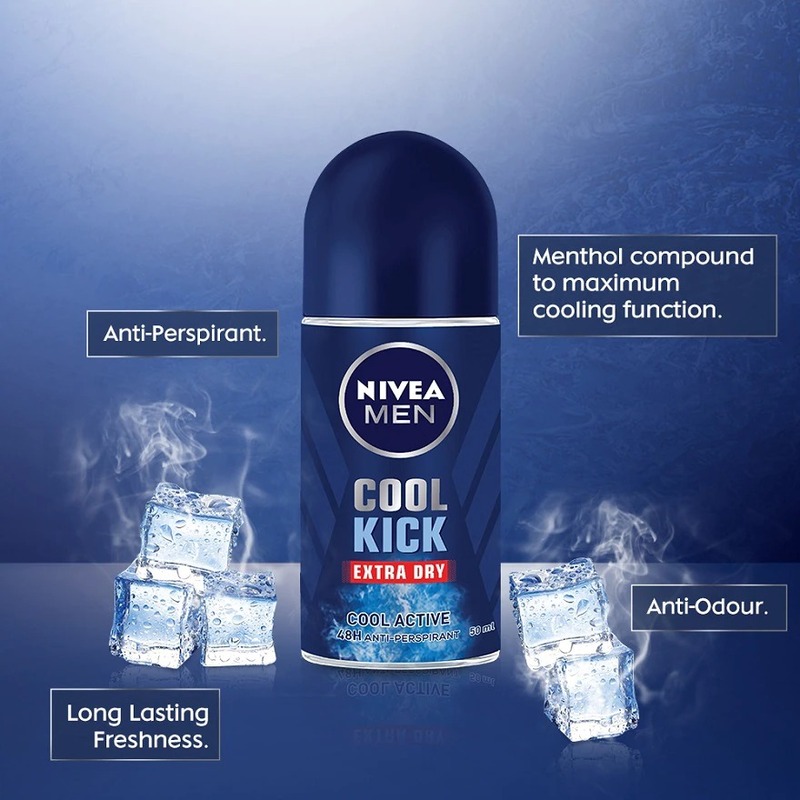 Lăn Khử Mùi Nivea Men Mát Lạnh 50ml