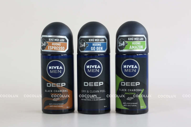 Lăn Ngăn Mùi Nivea Men Than Hoạt Tính Hương Rừng Amazon 50ml