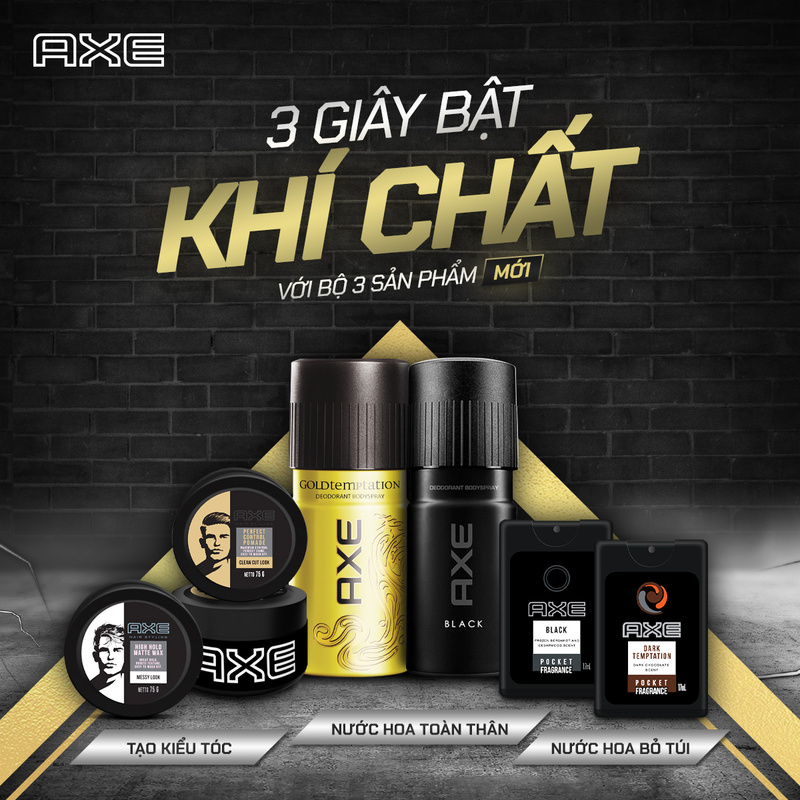 Xịt Khử Mùi Toàn Thân AXE Black 150ml