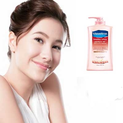 Sữa Dưỡng Thể Vaseline Trắng Da Điểm 10 -350ml