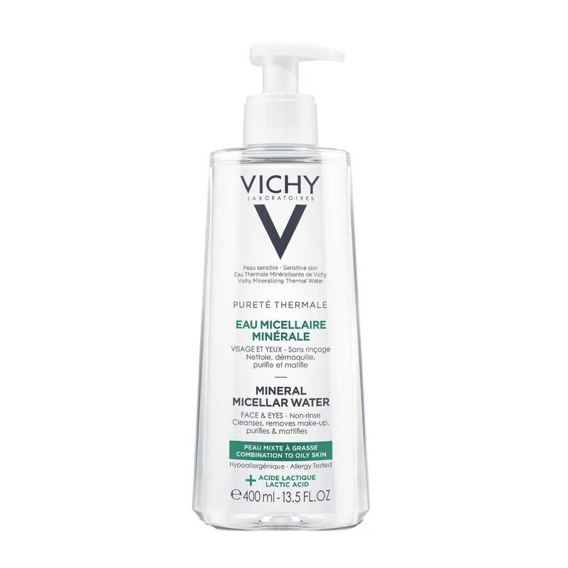 Nước Tẩy Trang VICHY Giàu Khoáng Chất Cho Da Dầu Và Hỗn Hợp 400ml