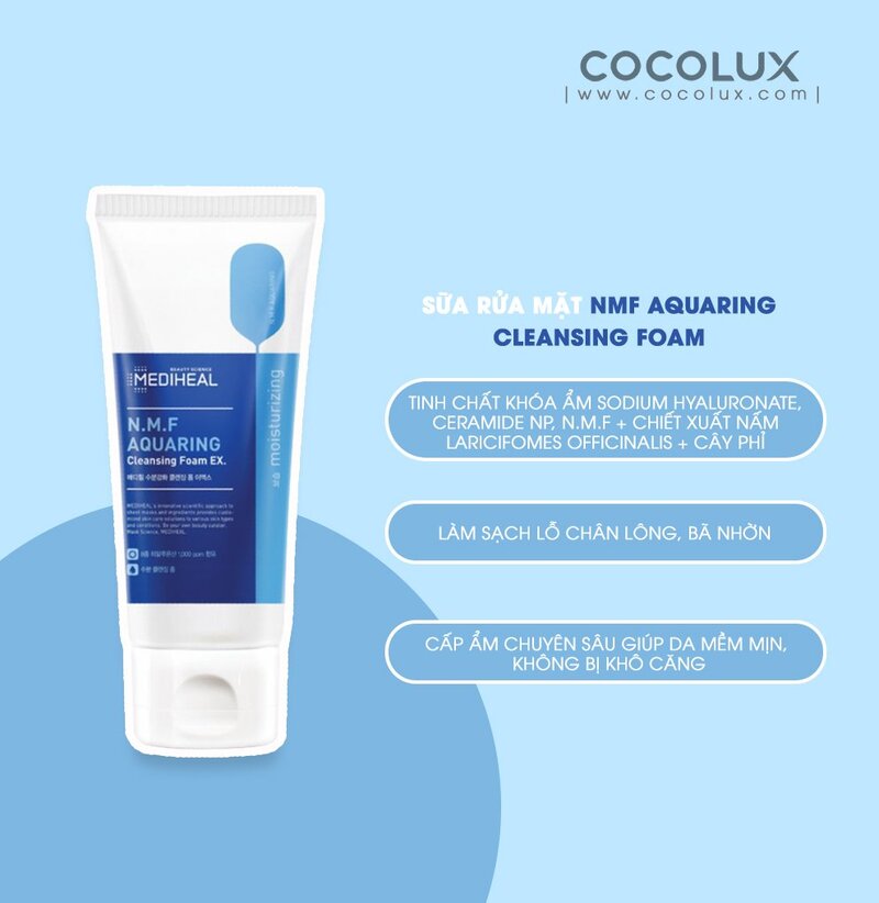 Sữa Rửa Mặt Mediheal N.M.F Aquaring EX 170ml