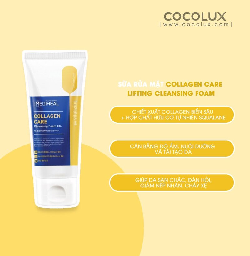 Sữa Rửa Mặt Mediheal Collagen Care EX 170ml