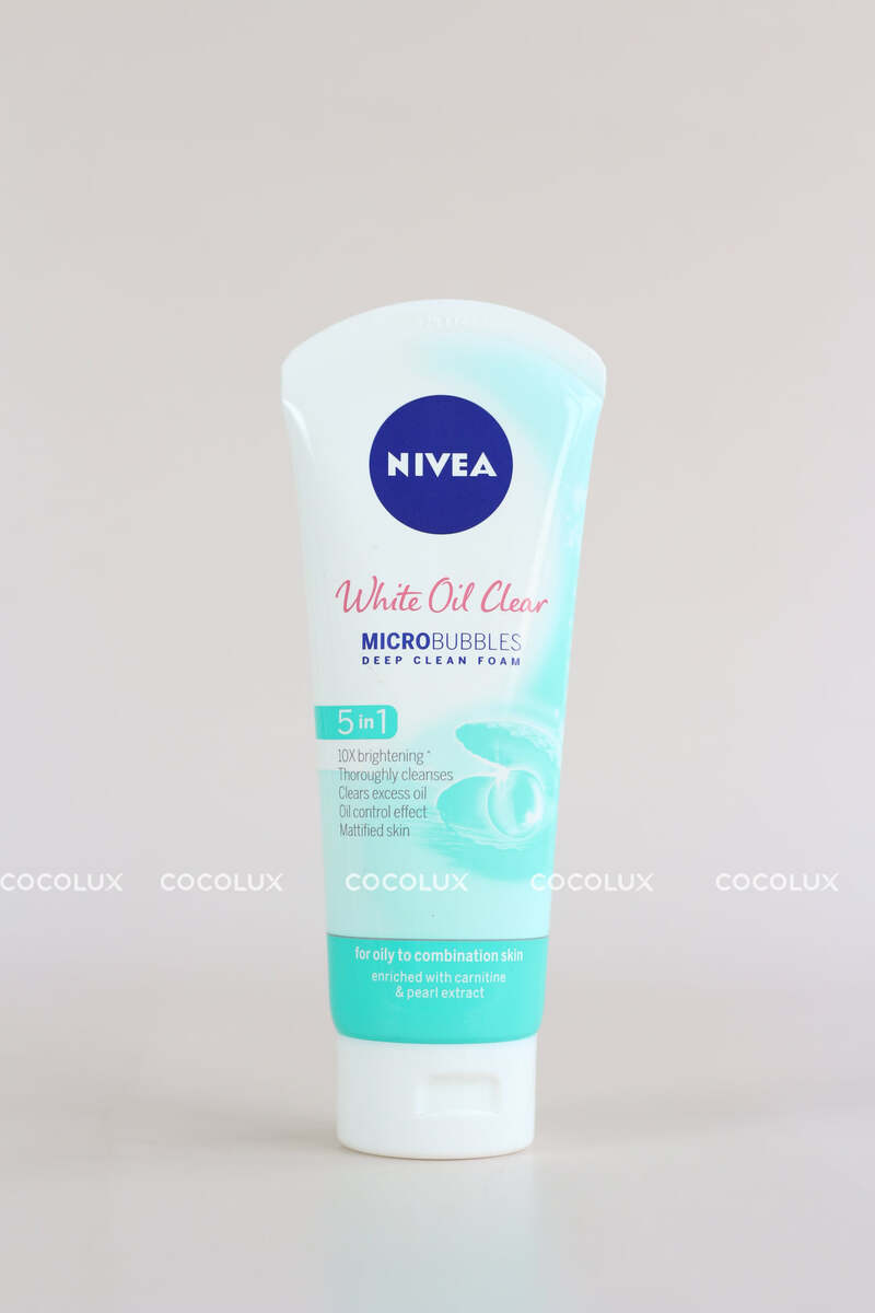 Sữa Rửa Mặt Nivea Nữ White Oil Clear Trắng Da Sạch Nhờn 100g