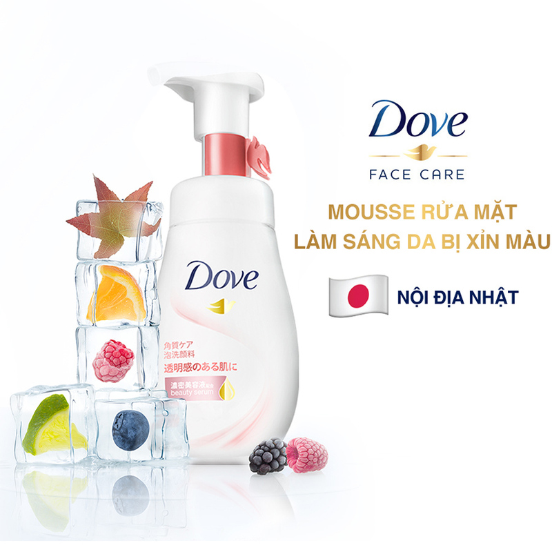 Sữa Rửa Mặt Dove Tinh Chất Serum Làm Sáng Da 160ml