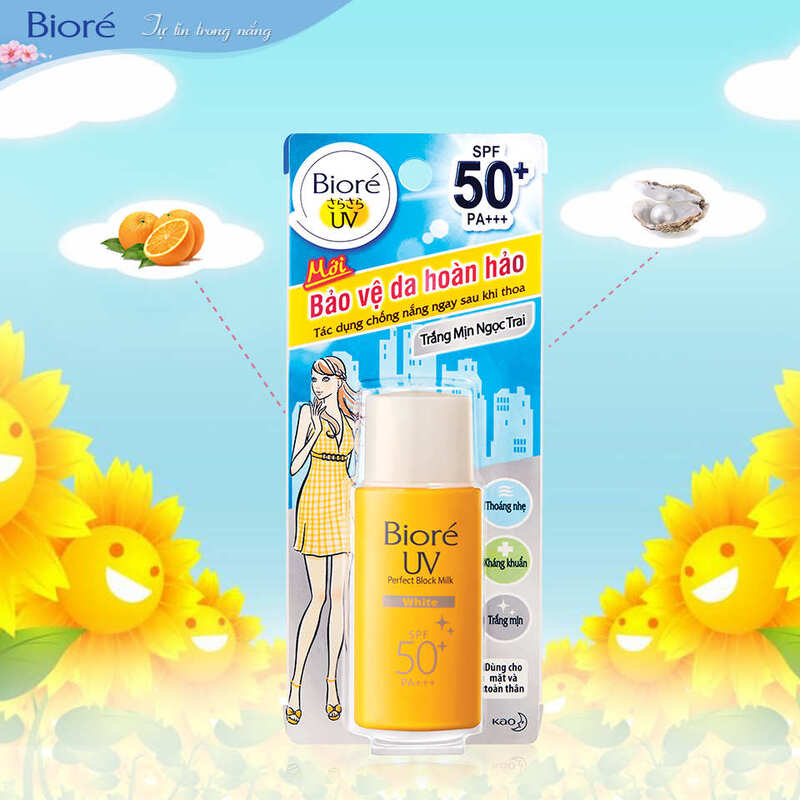 Sữa Chống Nắng Bioré Bảo Vệ Hoàn Hảo - Sáng Da 25ml