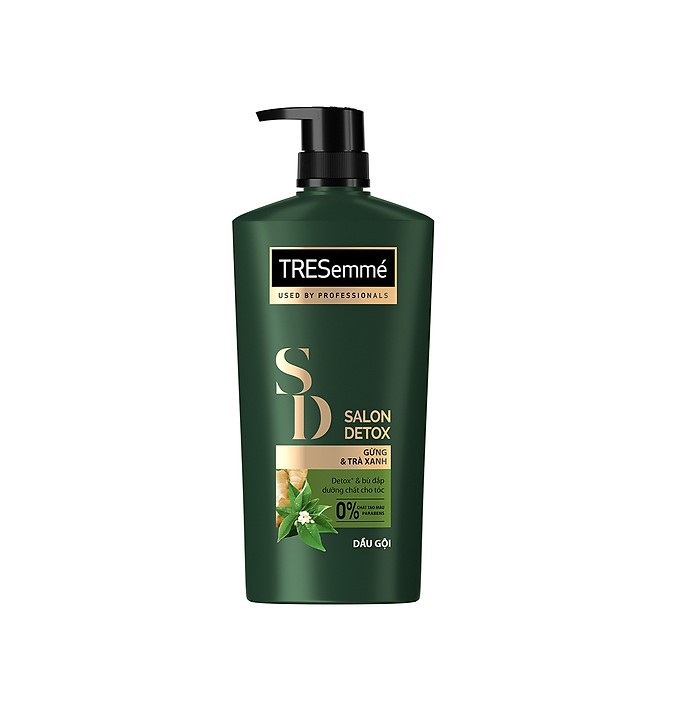 Dầu Gội TRESemmé Gừng Trà Xanh Detox Tóc Chắc Khỏe 640g