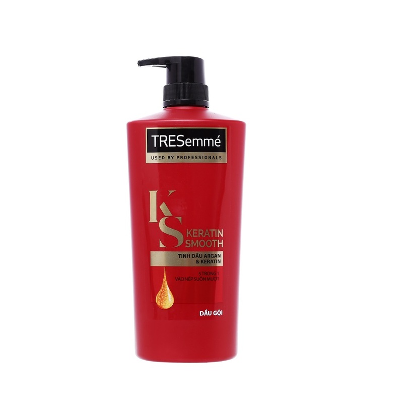 Dầu Gội TRESemmé Argan Keratin Vào Nếp Suôn Mượt 640g