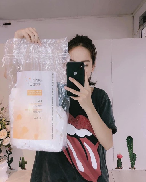 Bông Tẩy Trang Tetra Le Soin Laretat Pur 500 PCS