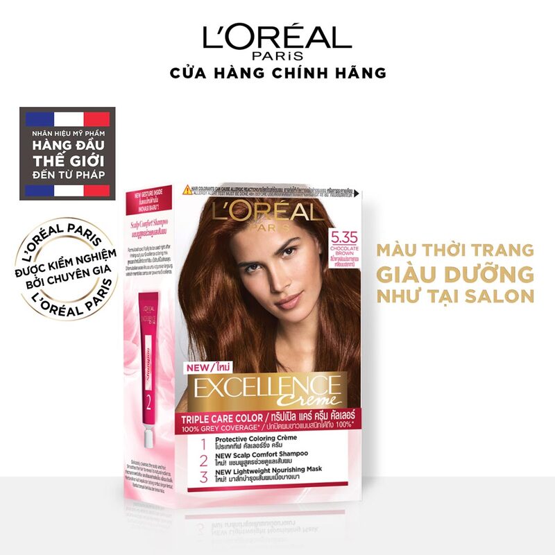 Thuốc Nhuộm Tóc L'OREAL 5.35 Nâu Socola