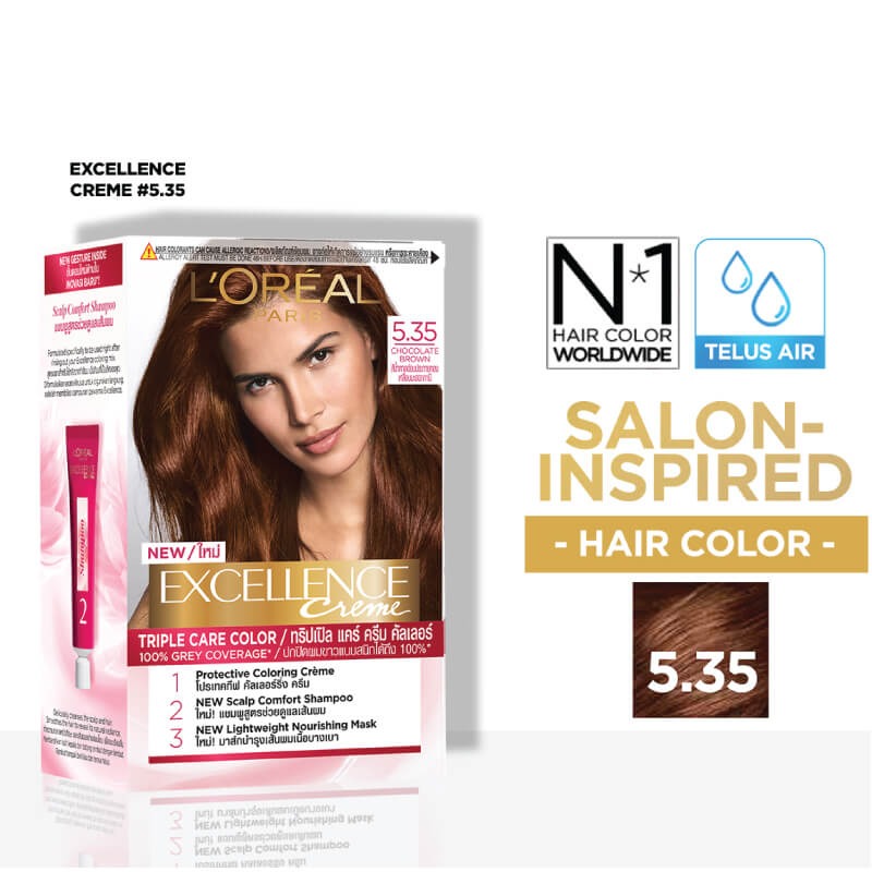 Thuốc Nhuộm Tóc L'OREAL 5.35 Nâu Socola