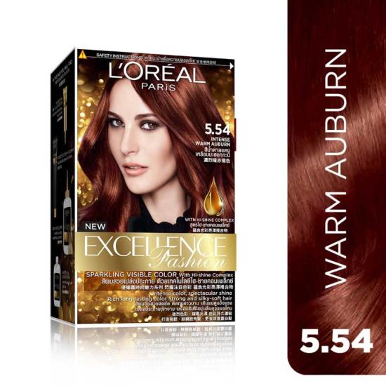 Thuốc Nhuộm Tóc L'OREAL 5.54 Nâu Đỏ Ánh Cam