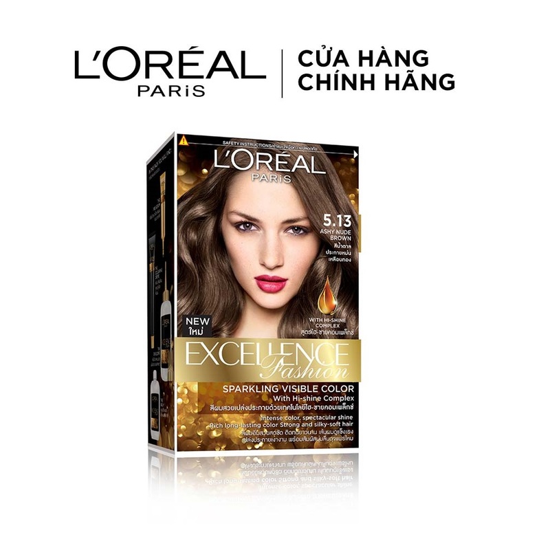 Thuốc Nhuộm Tóc L'OREAL 5.13 Nâu Ánh Tro