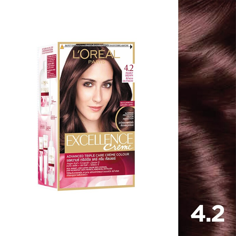 Thuốc Nhuộm Tóc L'OREAL 4.2 Nâu Ánh Tím