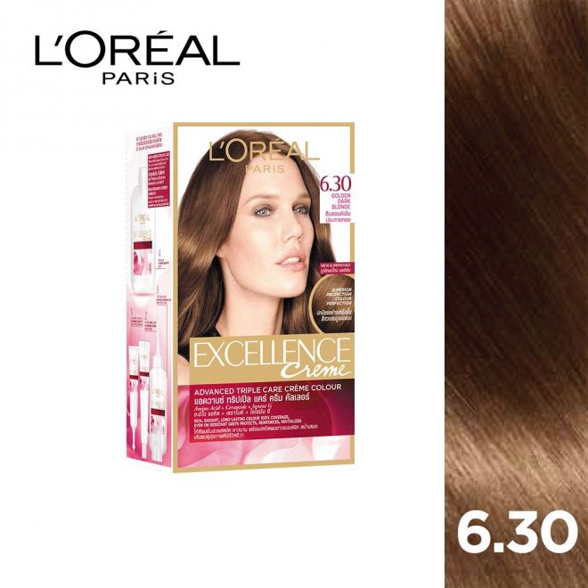 Thuốc Nhuộm Tóc L'OREAL 6.30 Nâu Ánh Vàng