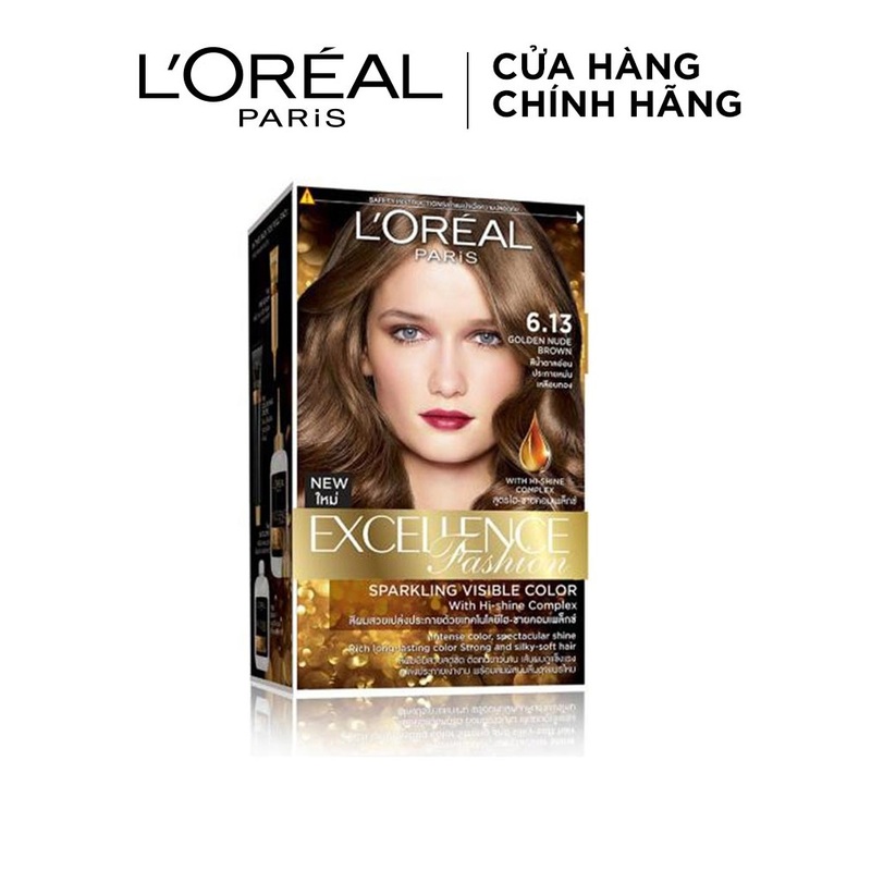 Thuốc Nhuộm Tóc L'OREAL 6.13 Nâu Vàng Ánh Khói