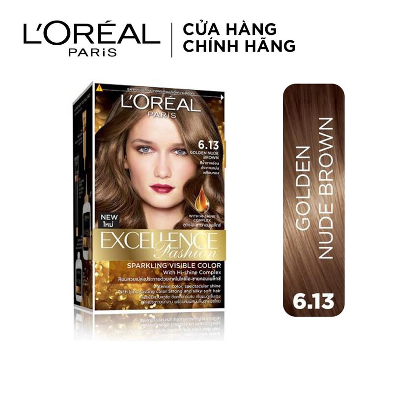 Thuốc Nhuộm Tóc L'OREAL 6.13 Nâu Vàng Ánh Khói