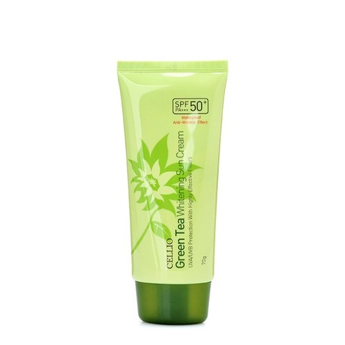 Kem Chống Nắng Cellio Dưỡng Da Màu Xanh Lá 70g