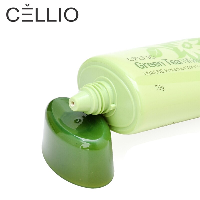 Kem Chống Nắng Cellio Dưỡng Da Màu Xanh Lá 70g