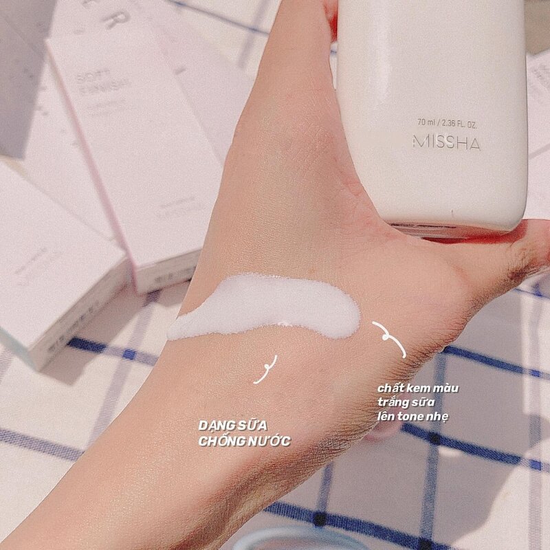 Sữa Chống Nắng Missha Soft Finish Sun Milk SPF50+ PA+++ Hồng 70ml