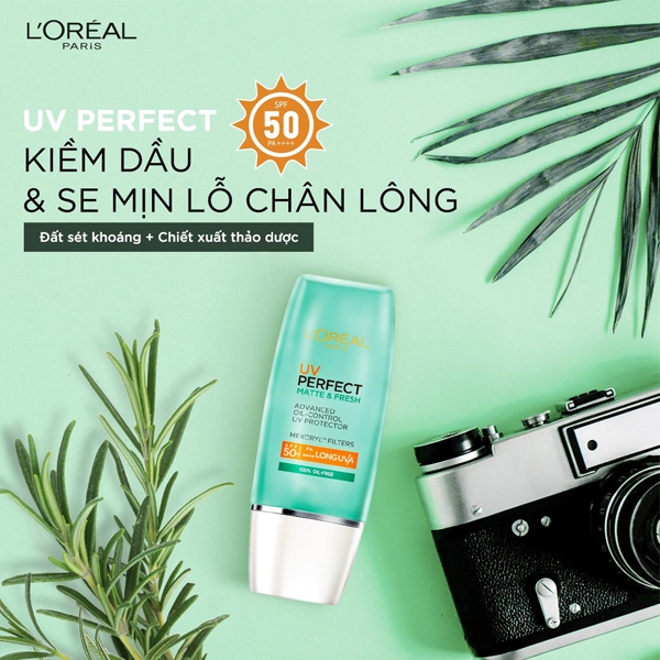 Kem Chống Nắng L'Oréal Kiềm Dầu Thoáng Mịn Da 30ml