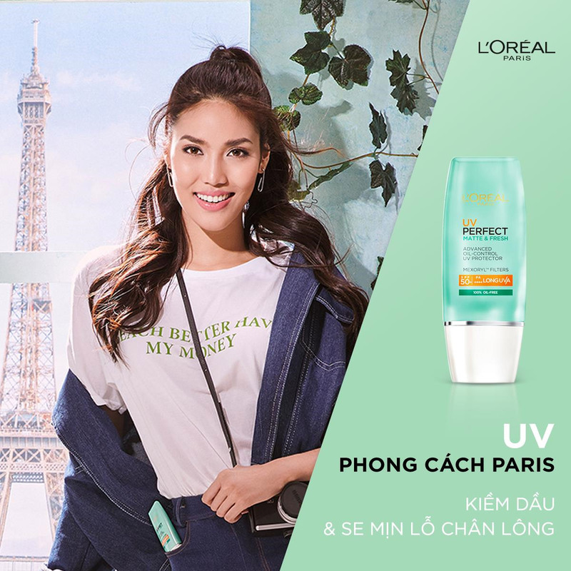 Kem Chống Nắng L'Oréal Kiềm Dầu Thoáng Mịn Da 30ml