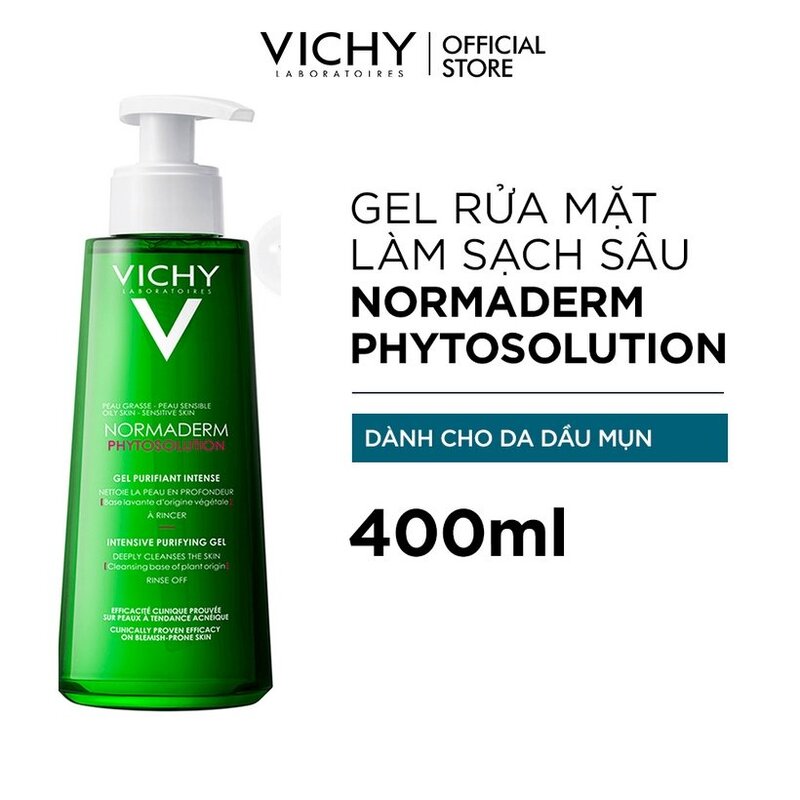 Bộ Vichy Làm Sạch Sâu Giảm Bã Nhờn Kiểm Soát Dầu 4 Món
