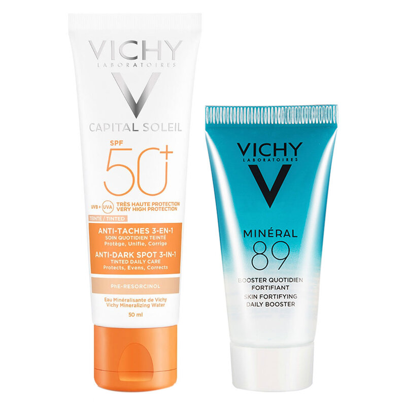 Bộ Đôi Vichy Chống Nắng Ngừa Sạm Da Dưỡng Da Căng Mượt