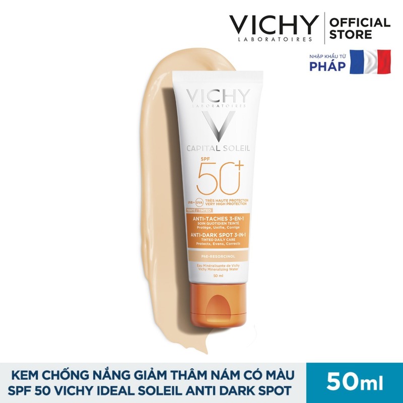Bộ Đôi Vichy Chống Nắng Ngừa Sạm Da Dưỡng Da Căng Mượt