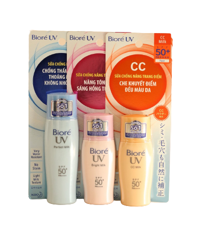 Sữa Chống Nắng Biore Trắng Mịn Kiềm Dầu 30ml