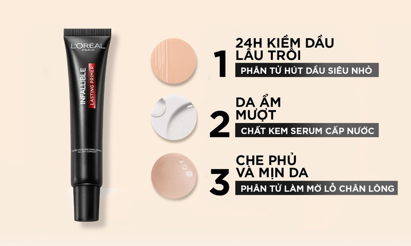 Kem Lót Loreal Infallible Kiềm Dầu Bền Màu Lâu Trôi 30ml