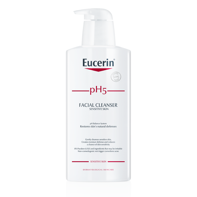 Sữa Rửa Mặt Eucerin pH5 Facial Cleanser Sensitive Skin Cho Da Nhạy Cảm 400ml 8850029030227