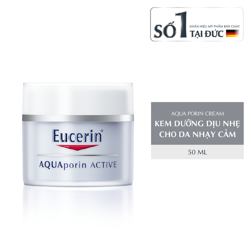 Kem Dưỡng Ẩm Eucerin Aquaporin Active Cho Da Thường Đến Da Hỗn Hợp 50ml
