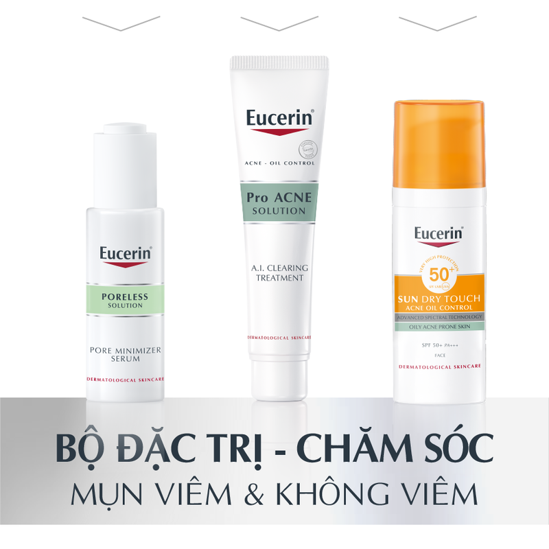 Tinh Chất Eucerin Pro ACNE Solution A.I Clearing Treatment Giảm Mụn Viêm & Mờ Vết Thâm 40ml