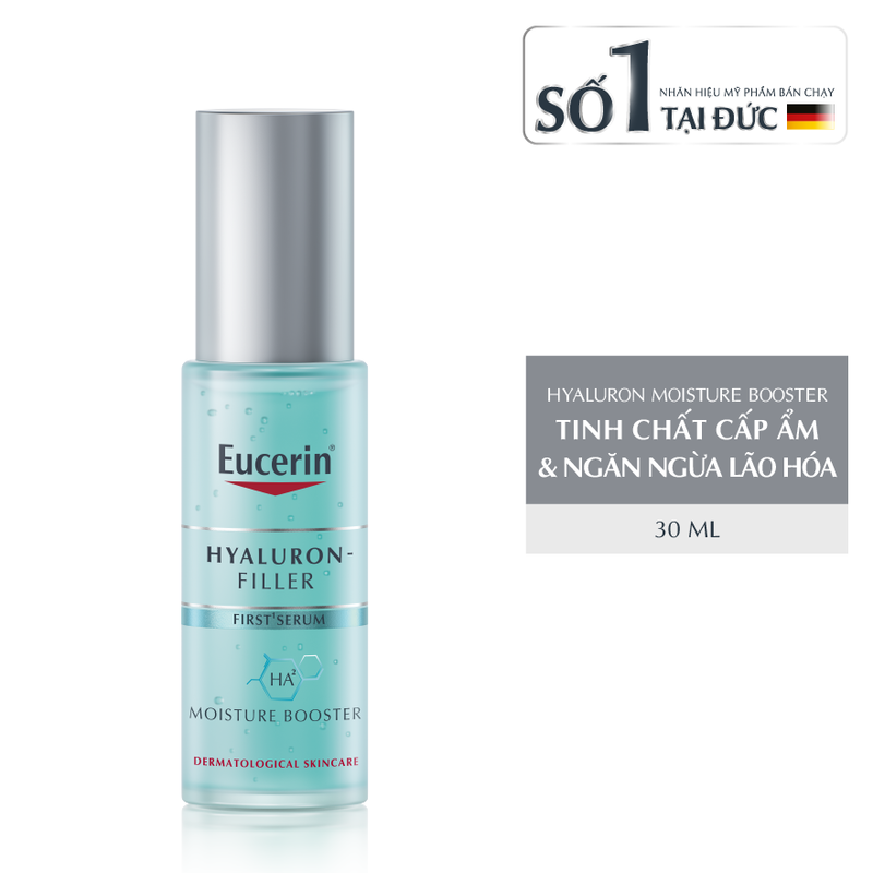 Tinh Chất Eucerin Hyaluron-Filler First Serum Moisture Booster Cấp Ẩm Ngăn Ngừa Lão Hóa 30ml